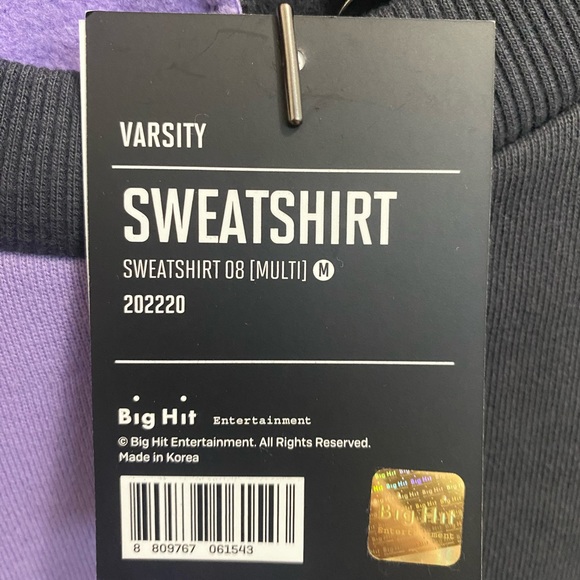 BTS VARSITY SWEATSHIRT - Picture 6 of 8